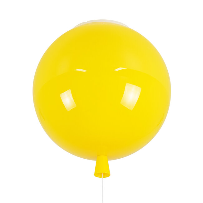 BALLOON 00651 Μοντέρνο Παιδικό Φωτιστικό Οροφής Μονόφωτο Κίτρινο Πλαστικό Μπάλα Φ30 x Υ33cm - 1