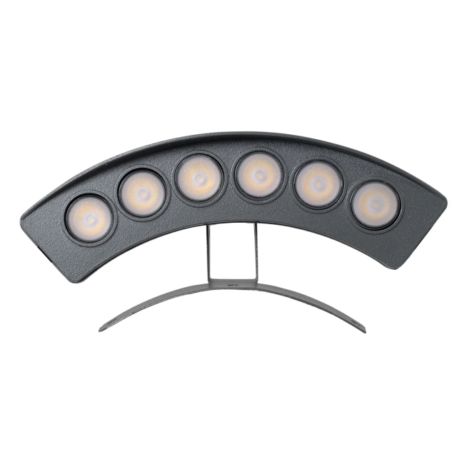  TREEPLANTE 90457 Κυρτή Μπάρα Φωτισμού Wall Washer για Φυτά - Δέντρα LED 6W 690lm 15° DC 24V Αδιάβροχο IP67 Φυσικό Λευκό 4500K Dimmable - Bridgelux SMD Chip - Γκρι Ανθρακί - Μ17.5 x Π4.5 x Υ8cm - 3 Χρόνια Εγγύηση - 4