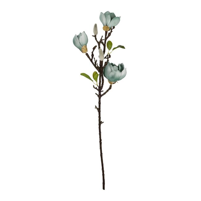 Artificial Garden BLUE MAGNOLIA BRANCH 21418 Τεχνητό Διακοσμητικό Κλαδί Μπλε Μαγνόλια Y72cm