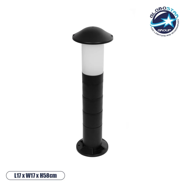 GARDENIO 203-0248 Μοντέρνο Επιδαπέδιο Φωτιστικό Κολωνάκι Κήπου Μονόφωτο 1 x E27 IP44 Μαύρο Πλαστικό - Μ17 x Π17 x Υ58cm GARDENIO 203-0248 Μοντέρνο Επιδαπέδιο Φωτιστικό Κολωνάκι Κήπου Μονόφωτο 1 x E27 IP44 Μαύρο Πλαστικό - Μ17 x Π17 x Υ58cm