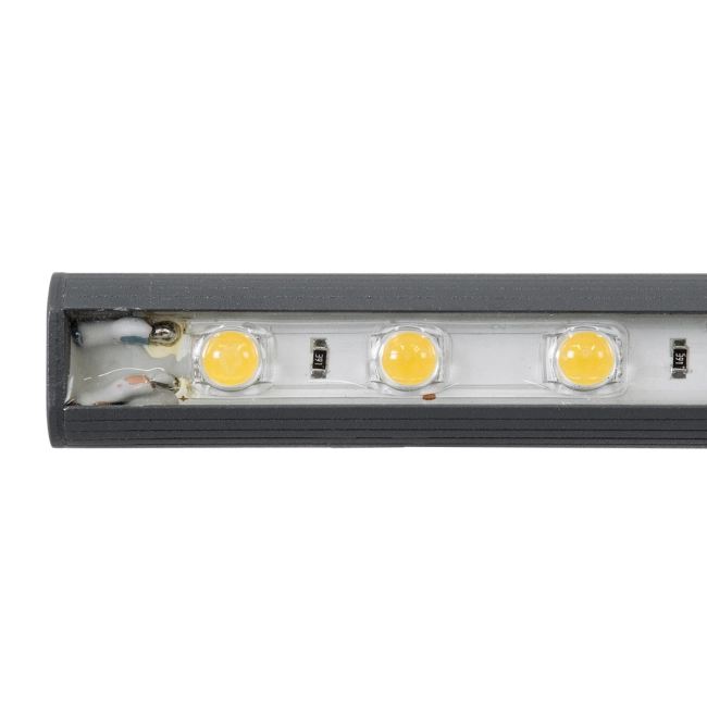WASHERSTELLAR 90576 Μπάρα Φωτισμού Wall Washer LED 12W 1380lm 30° DC 24V Αδιάβροχο IP67 Φυσικό Λευκό 4500K Dimmable - Bridgelux SMD Chip - Γκρι Ανθρακί - Μ100 x Π2 x Υ1.8cm - 3 Χρόνια Εγγύηση - 8