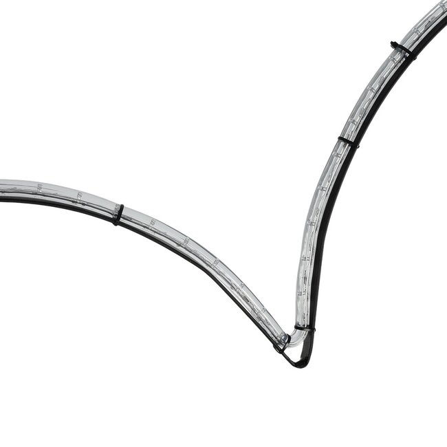 XMAS-HEART Χριστουγεννιάτικο Διακοσμητικό Φωτιστικό LED 19,5W 780lm 360° AC 220-240V Αδιάβροχο IP65 Θερμό Λευκό 2700K  - Μαύρο & Διάφανο - M100 x Π25 x Υ157cm - 2 Χρόνια Εγγύηση