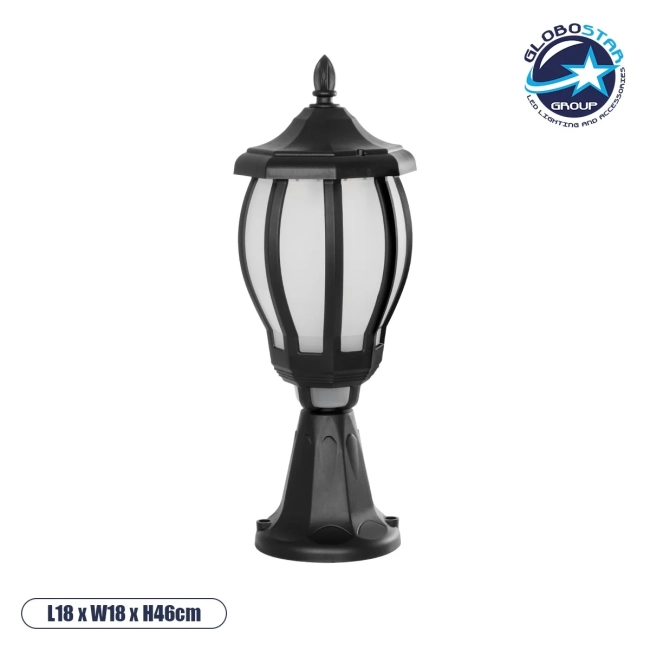 VERDI 203-0231 Vintage Επιδαπέδιο Φωτιστικό Φαναράκι Μονόφωτο 1 x E27 IP44 Μαύρο & Διάφανο Πλαστικό - Μ18 x Π18 x Υ46cm VERDI 203-0231 Vintage Επιδαπέδιο Φωτιστικό Φαναράκι Μονόφωτο 1 x E27 IP44 Μαύρο & Διάφανο Πλαστικό - Μ18 x Π18 x Υ46cm