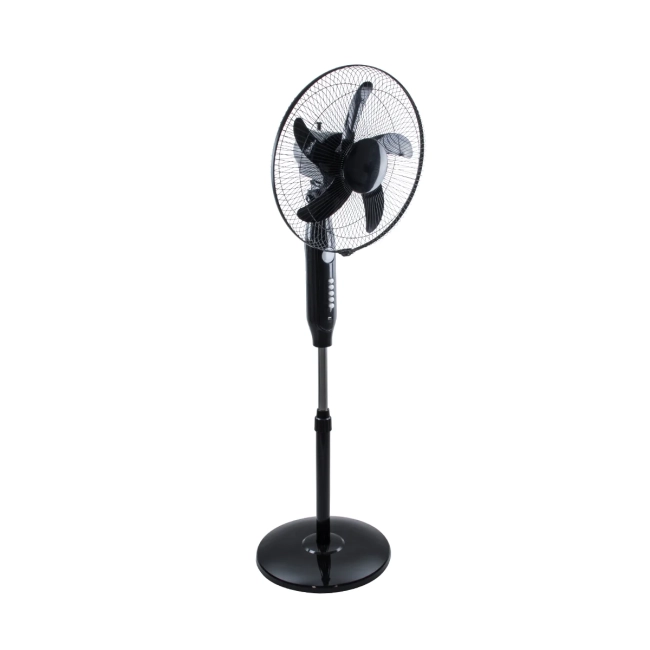 SOLARA-FAN 85356 Solar Fan Αυτόνομος Ηλιακός Επιδαπέδιος Ανεμιστήρας 25W 2 Λειτουργιών Ρεύματος με AC 220-240V ή με Φωτοβολταϊκό Panel 9V 12W & Επαναφορτιζόμενη Μπαταρία Li-ion 7.4V 4400mAh - 3 Ταχύτητες - Ενσωματωμένο USB 2.0 Charger Συσκευών - IP20 - Μ44 x Π37.5 x Υ132cm - Μαύρο - 2 Years Warranty
