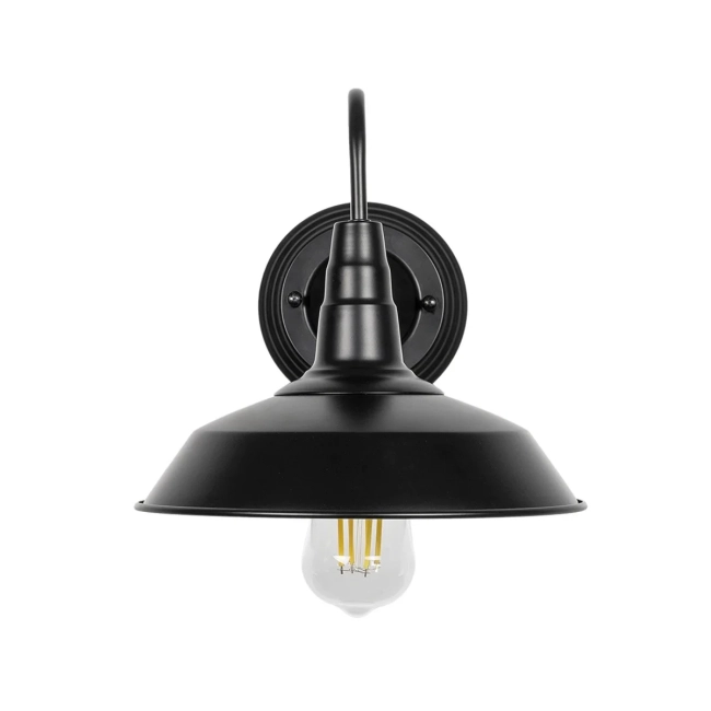 RAY 01065 Vintage Φωτιστικό Τοίχου - Απλίκα με Ντουί 1 x E27 AC 220-240V IP20 - Μαύρο - Μ26 x Π36 x Υ28cm RAY 01065 Vintage Φωτιστικό Τοίχου - Απλίκα με Ντουί 1 x E27 AC 220-240V IP20 - Μαύρο - Μ26 x Π36 x Υ28cm