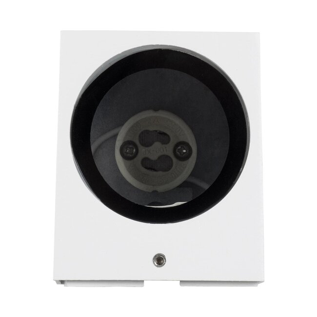 kelvo® BURANO KLV-101-0020 Φωτιστικό Τοίχου / Απλίκα για Λάμπα MR16 με Ντουί GU10 AC 220-240V Αδιάβροχο IP65 - Λευκό Ματ - Μ8 x Π8 x Υ7cm - 7