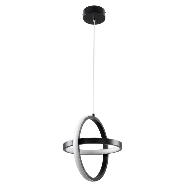 ALICE 61055 Μοντέρνο Κρεμαστό Φωτιστικό Οροφής LED 20W 2400lm 300° AC 220-240V IP20 Ρυθμιζόμενο Λευκό CCT με On/Off 2700K/4500K/6000K - Lumileds SMD Chip - Μαύρο Ματ - Μ25 x Π22 x Υ25cm - 3 Χρόνια Εγγύηση - 3