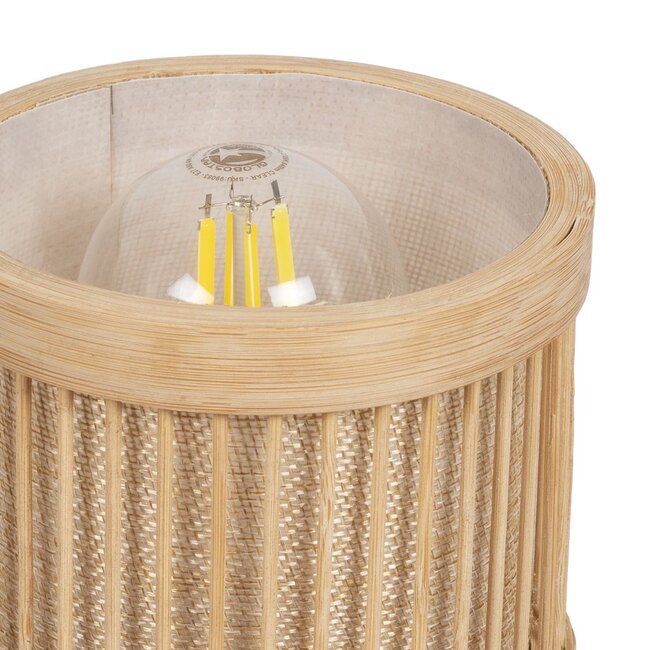 TULUMKO 02008 Boho Επιτραπέζιο Φωτιστικό Πορτατίφ με Ντουί 1 x E27 AC 220-240V IP20 - Μπεζ - Μ30 x Π12 x Υ32cm - 8