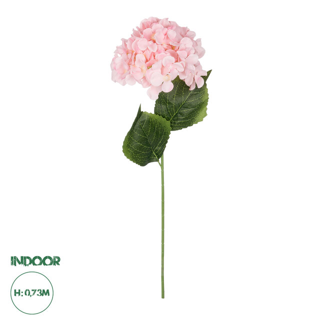 Artificial Garden PINK HYDRANGEA BRANCH 21143 Τεχνητό Διακοσμητικό Κλαδί ΡοζΟρτανσίας Y73cm