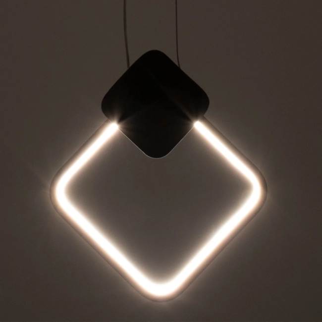 MARY 61082 Μοντέρνο Κρεμαστό Φωτιστικό Οροφής LED 12W 1440lm 300° AC 220-240V IP20 Ρυθμιζόμενο Λευκό CCT με On/Off 2700K/4500K/6000K - Lumileds SMD Chip - Μαύρο - Μ20 x Π2.3 x Υ28.5cm - 3 Χρόνια Εγγύηση - 10
