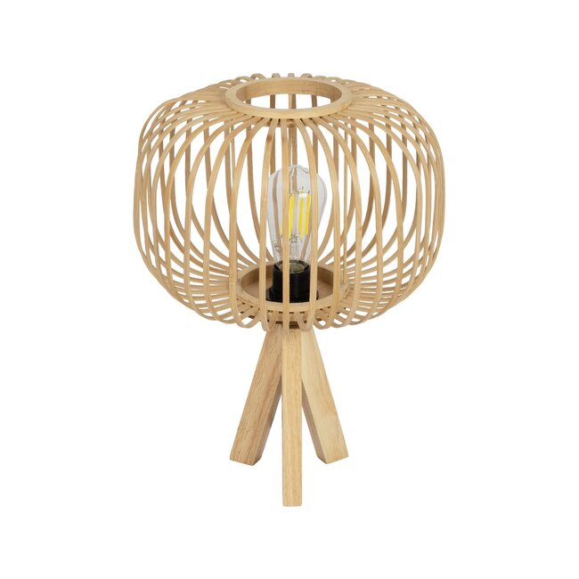 CHORD 01990 Boho Επιτραπέζιο Φωτιστικό Πορτατίφ με Ντουί 1 x E27 AC 220-240V IP20 - Μπεζ - Μ31 x Π31 x Υ43cm