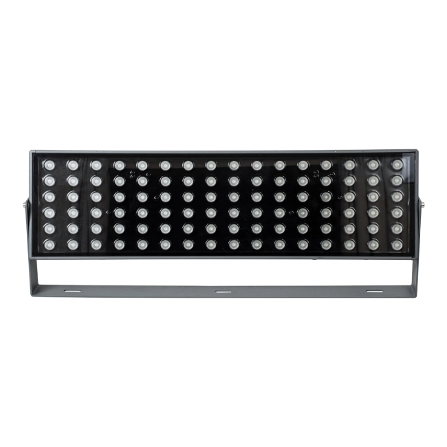 FLOODZANA 90561 Προβολέας Σποτ Wall Washer LED 200W 16000lm 30° DC 24V Αδιάβροχο IP65 Πολύχρωμο RGBW Dimmable DMX512 - Bridgelux SMD Chip - Γκρι Ανθρακί - Μ70 x Π29 x Υ10cm - 3 Χρόνια Εγγύηση