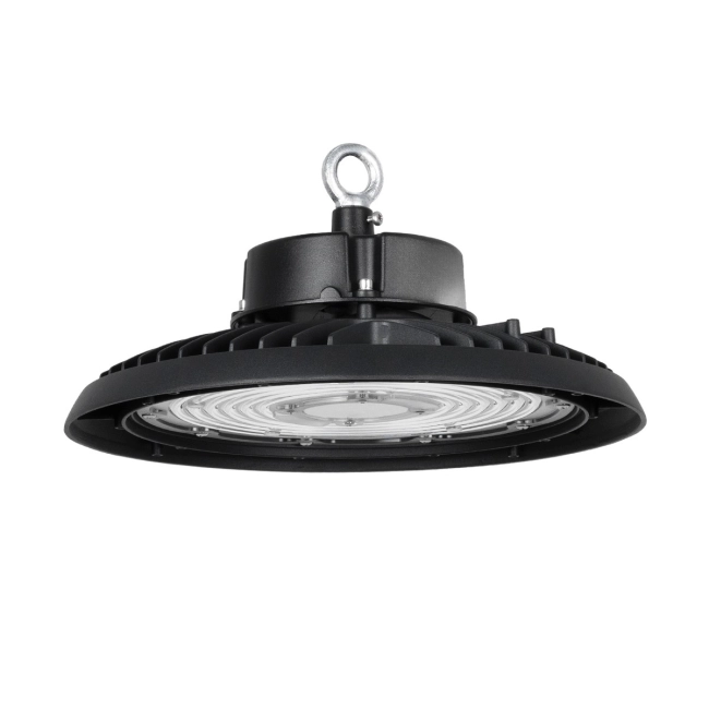 INDUSTRY 61502 LED UFO HIGH BAY 200W 338*SANAN OPTO CHIP 150lm/W 30000lm CRI≥80Ra SDCM<5 90° 85-265VAC 50/60Hz IP65 5000K TÜV SÜD CERTIFIED DRIVER - Μαύρο - Μ30 x Π30 x Υ16cm - 5 Χρόνια Εγγύηση