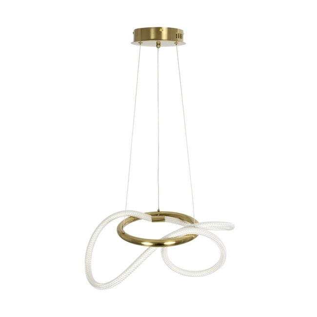 kelvo® GLOW KLV-101-0161 Κρεμαστό Φωτιστικό Οροφής LED 30W 3000lm 360° AC 220-240V IP20 Ρυθμιζόμενο Λευκό CCT με Χειριστήριο από 2700K έως 6000K Dimmable - Lumileds SMD Chip - Χρυσό Πλατίνα - Μ40 x Π40 x Υ30cm - 3 Χρόνια Εγγύηση - 6