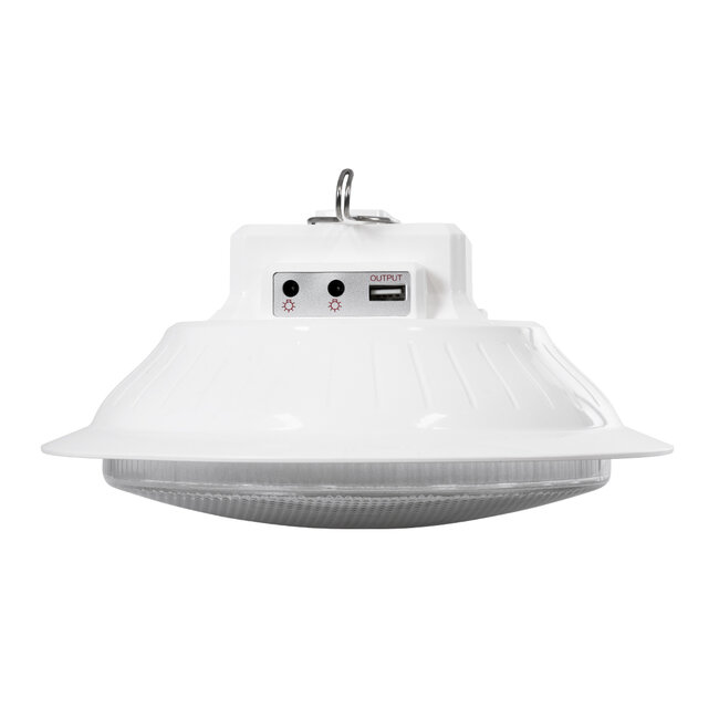 SOLAR-BULB 85350 Αυτόνομη Ηλιακή Κρεμαστή Λάμπα LED Giant Γλόμπος 100W 1000lm 140° 2 Λειτουργιών Ρεύματος με AC 220-240V μέσω USB Αντάπτορα ή με Φωτοβολταικό Panel 6V 12W & Επαναφορτιζόμενη Μπαταρία Li-ion 3.2V 5000mAh - Εναλλαγή Φωτισμού μέσω Κουμπιού All In One Ψυχρό 6000k+Φυσικό 4500k+Θερμό 2700k - 4