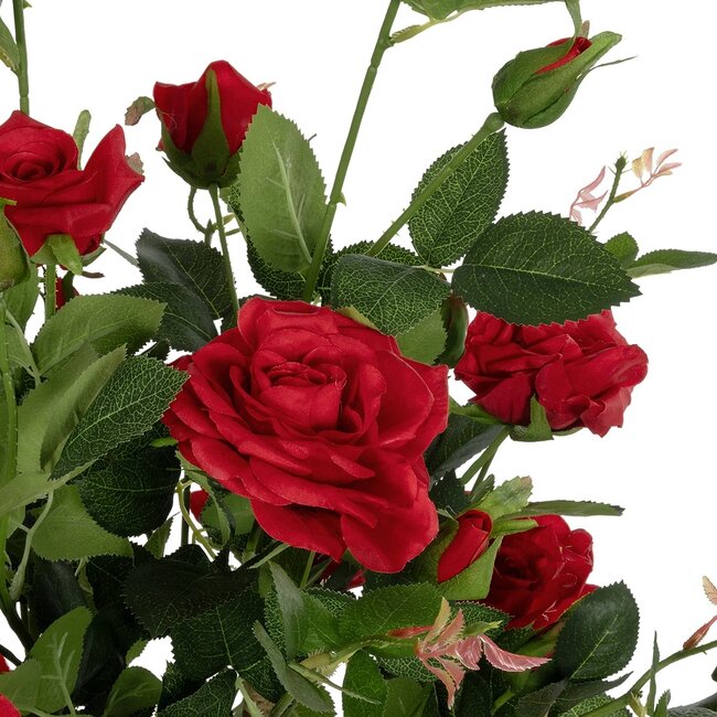 Artificial Garden RED ROSES 21070 Τεχνητό Διακοσμητικό Δέντρο Τριανταφυλλιά Μ50 x Π50 x Υ90cm