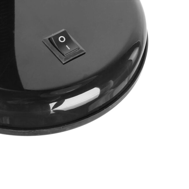 STUDENT GLB-102-0007 Μοντέρνο Επιτραπέζιο Φωτιστικό Πορτατίφ με Ντουί 1 x E27 AC 220-240V IP20 - Μαύρο - Μ14 x Π14 x Υ32cm - 11