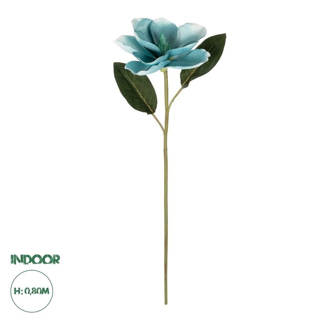 Artificial Garden BLUE MAGNOLIA BRANCH 21425 Τεχνητό Διακοσμητικό Κλαδί Μπλε Μαγνόλια Y80cm