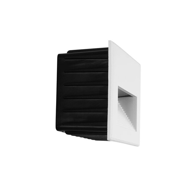 kelvo® STEPART KLV-101-0085 Μοντέρνο Χωνευτό Φωτιστικό Σκαλοπατιού - Διαδρόμου LED 6W 750lm 45° AC 220-240V Αδιάβροχο IP65 Θερμό Λευκό 2700K - Lumileds SMD Chip & TÜV SÜD Driver - Λευκό Ματ - Μ11.5 x Π5.3 x Υ8.3cm / Q10.63 x 7.61cm - 5 Χρόνια Εγγύηση - 5
