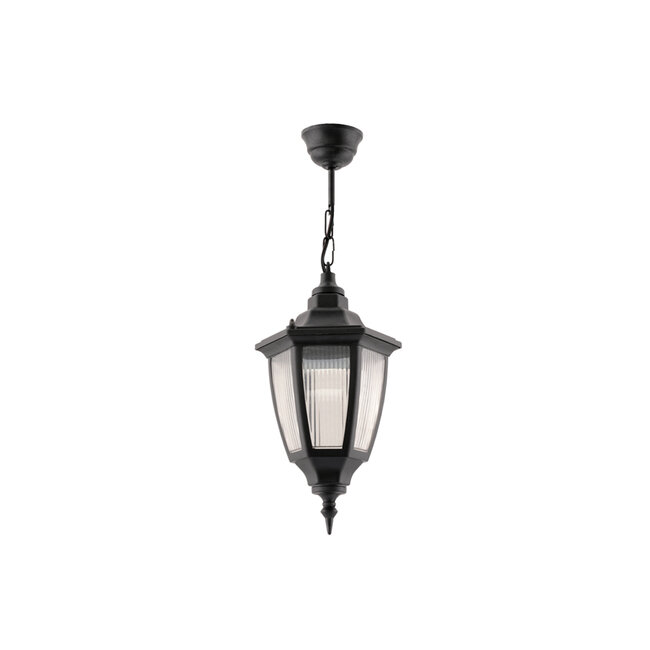 ENGLAND 202-0013 VINTAGE PENDANT LIGHT 1 X E27 IP44 - BLACK PLASTIC - L20 X W20 X Υ55CM