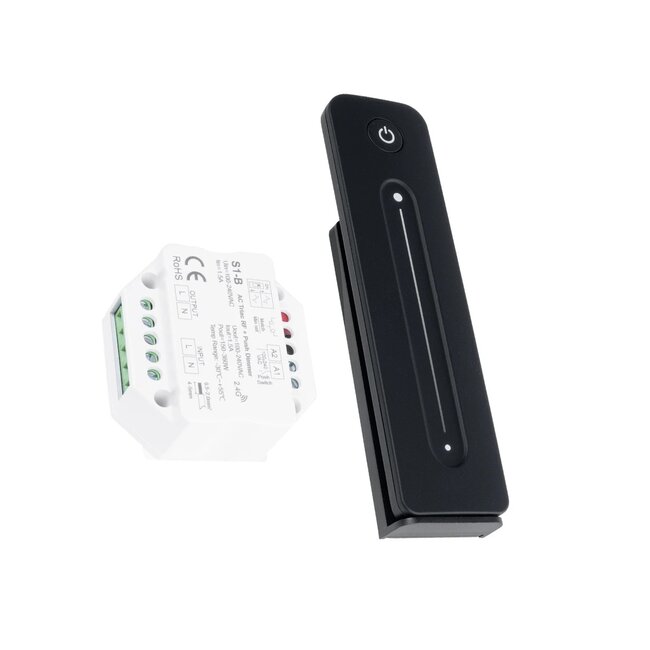 73124 S1-B+R11 SKYDANCE ΣΕΤ Dimmer & Ασύρματο Χειριστήριο Αφής 1 Group RF 2.4Ghz 1.5A Max AC100-240V (360W) - DC 3V IP20 - 5 Χρόνια Εγγύηση 73124 S1-B+R11 SKYDANCE ΣΕΤ Dimmer & Ασύρματο Χειριστήριο Αφής 1 Group RF 2.4Ghz 1.5A Max AC100-240V (360W) - DC 3V IP20 - 5 Χρόνια Εγγύηση