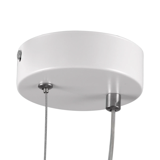  CYCLOS 61074 Μοντέρνο Κρεμαστό Φωτιστικό Οροφής LED 9W 900lm 300° AC 220-240V IP20 Ρυθμιζόμενο Λευκό CCT με On/Off 2700K/4500K/6000K - Lumileds SMD Chip - Λευκό Ματ - Μ21 x Π2.3 x Υ26.5cm - 3 Χρόνια Εγγύηση - 7
