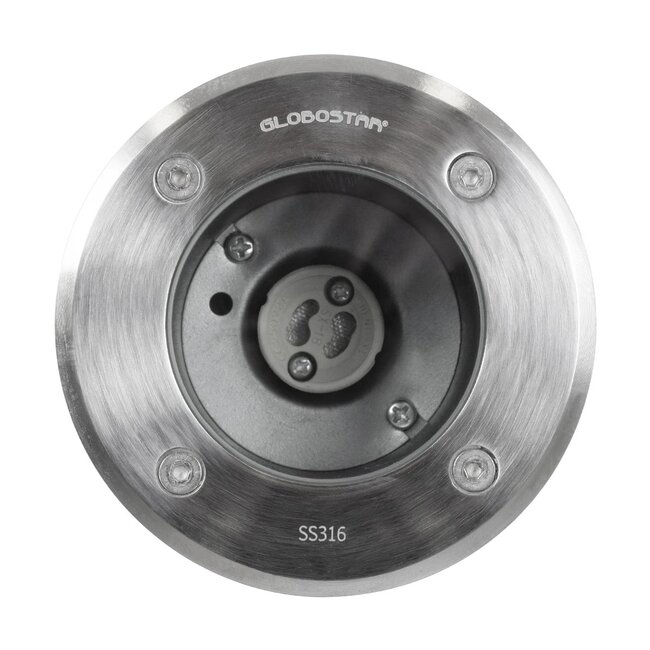 kelvo® KERIA KLV-101-0275 Χωνευτό Φωτιστικό Σποτ Δαπέδου για Λάμπα MR16 με Ντουί GU10 AC 220-240V Αδιάβροχο IP68 IK09 - Ανοξείδωτο Ατσάλι SS316 - Μ11 x Π11 x Υ11.5cm / Q10.4cm - 4