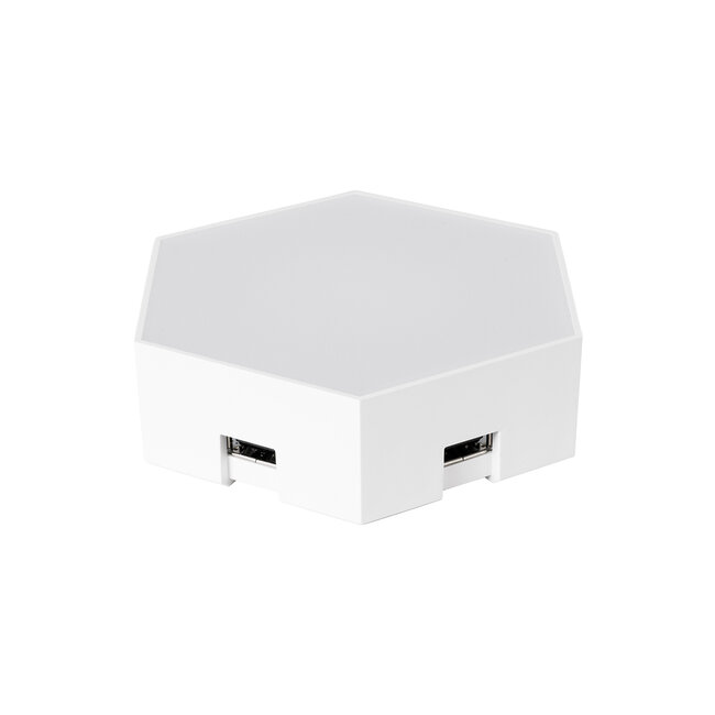 DIGIOCTA 90448 Σετ 6 Ψηφιακων LED RGB Φωτιστικών Κυψελών με Ψηφιακό Controller με WiFi Smart APP & Ασύρματο Χειριστήριο RF 2.4Ghz - LED SMD 5050 9W/Σετ 84PIXEL/Σετ 720lm/Σετ 120° DC 5V με USB 2.0 IP20 Πολύχρωμο RGB - Dimmable - Μ10.5 x Π10.5 x Υ3cm Ανά Κυψέλη - 2 Χρόνια Εγγύηση - 8