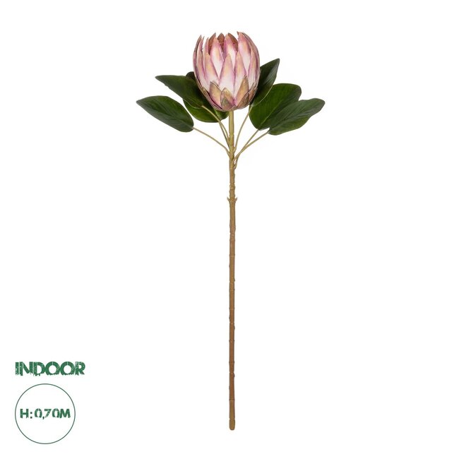 Artificial Garden PINK KING FLOWER BRANCH 21300 Τεχνητό Διακοσμητικό Κλαδί KING FLOWER Ρόζ Y70cm