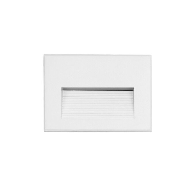 kelvo® STEPART KLV-101-0085 Μοντέρνο Χωνευτό Φωτιστικό Σκαλοπατιού - Διαδρόμου LED 6W 750lm 45° AC 220-240V Αδιάβροχο IP65 Θερμό Λευκό 2700K - Lumileds SMD Chip & TÜV SÜD Driver - Λευκό Ματ - Μ11.5 x Π5.3 x Υ8.3cm / Q10.63 x 7.61cm - 5 Χρόνια Εγγύηση - 4