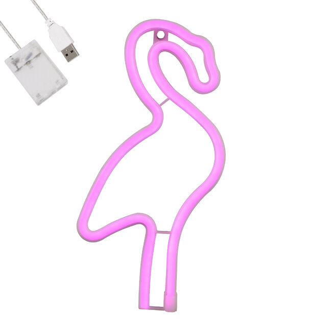 78573 Φωτιστικό Ταμπέλα Φωτεινή Επιγραφή NEON LED Σήμανσης FLAMINGO 5W με Καλώδιο Τροφοδοσίας USB - Μπαταρίας 3xAAA (Δεν Περιλαμβάνονται) - Ροζ 78573 Φωτιστικό Ταμπέλα Φωτεινή Επιγραφή NEON LED Σήμανσης FLAMINGO 5W με Καλώδιο Τροφοδοσίας USB - Μπαταρίας 3xAAA (Δεν Περιλαμβάνονται) - Ροζ
