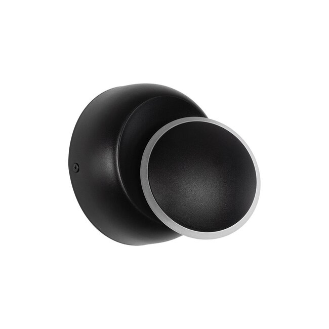 TSUKI 60675 Μοντέρνο Φωτιστικό Τοίχου - Απλίκα LED 5W 625lm 180° AC 220-240V Αδιάβροχο IP65 Θερμό Λευκό 2700K - Bridgelux COB Chip & TÜV SÜD Driver - Μαύρο Ματ - Μ14 x Π8.5 x Υ14cm - 5 Χρόνια Εγγύηση - 2