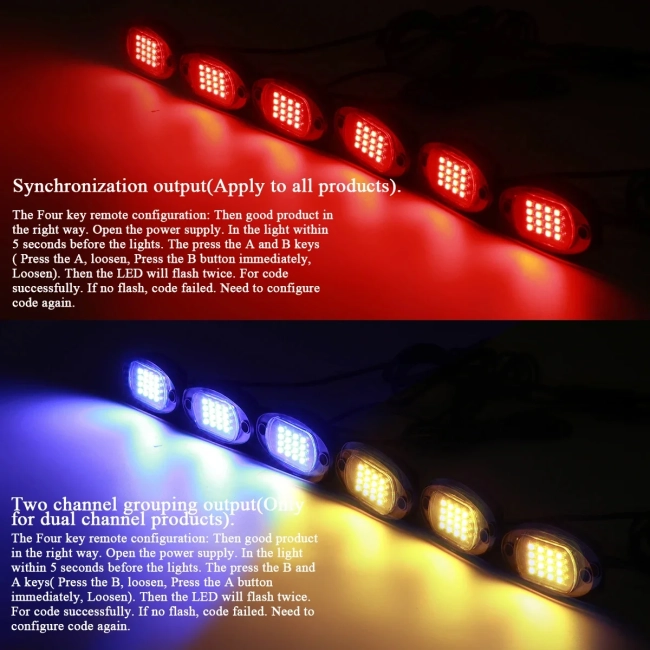 85331 Car Underbody LED Flood Kit DC 12V 60W με Smart Bluetooth Controller - Εφαρμογή APP & Ασύρματο Χειριστήριο RF Αδιάβροχο IP68 Πολύχρωμο RGB - 7