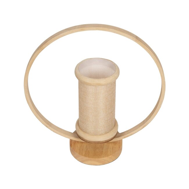 TULUMKO 02007 Boho Επιτραπέζιο Φωτιστικό Πορτατίφ με Ντουί 1 x E27 AC 220-240V IP20 - Μπεζ - Μ30 x Π12 x Υ32cm - 5