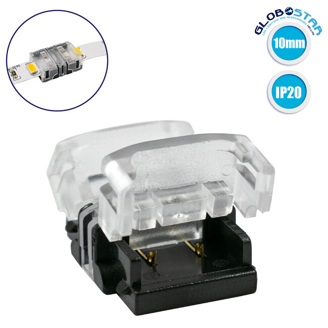 70717 Ταχυσύνδεσμος Ένωσης IP20 - Strip To Strip Connector για Ένωση 2 x Μονόχρωμες Ταινίες LED Πλάτους 10mm