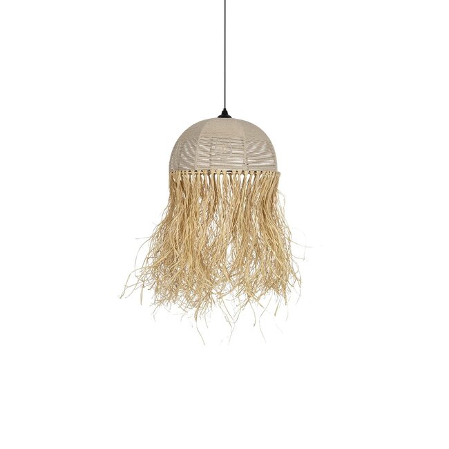 PLUVIA 205-0081 Boho Κρεμαστό Φωτιστικό Οροφής με Ντουί 1 x E27 AC 220-240V IP20 - Μπεζ - M40 x Π40 x Υ70cm - 5