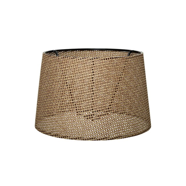 COVER 203-0261 Μοντέρνο Φωτιστικό Καπέλο Μπέζ Διάτρητο Ύφασμα - Μ38 x Π38 x Υ30cm