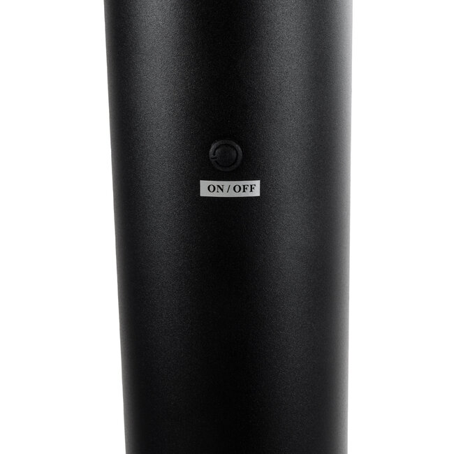 VEGGIE 90550 Φωτιστικό Κήπου - Κολωνάκι Αρχιτεκτονικού Φωτισμού Εξωτερικού Χώρου Μονόφωτο 1 x E27 AC 220-240V - Αδιάβροχο IP65 - Σώμα Αλουμινίου & ABS - Φ23 x Υ60cm - Μαύρο - 2 Χρόνια Εγγύηση - 7