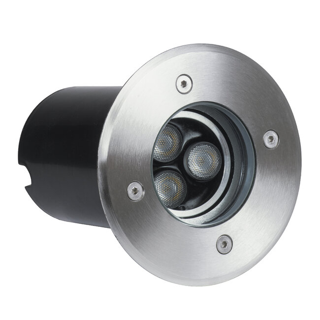 UNDERWATER-LUNTA 90402 Υποβρύχιο Χωνευτό Φωτιστικό Σποτ Ειδικό για Σιντριβάνια LED 12W 1200lm 60° DC 24V Αδιάβροχο IP68 Φ12 x Υ13cm Ψυχρό Λευκό 6000K - Ανοξείδωτο Ατσάλι - 3 Years Warranty