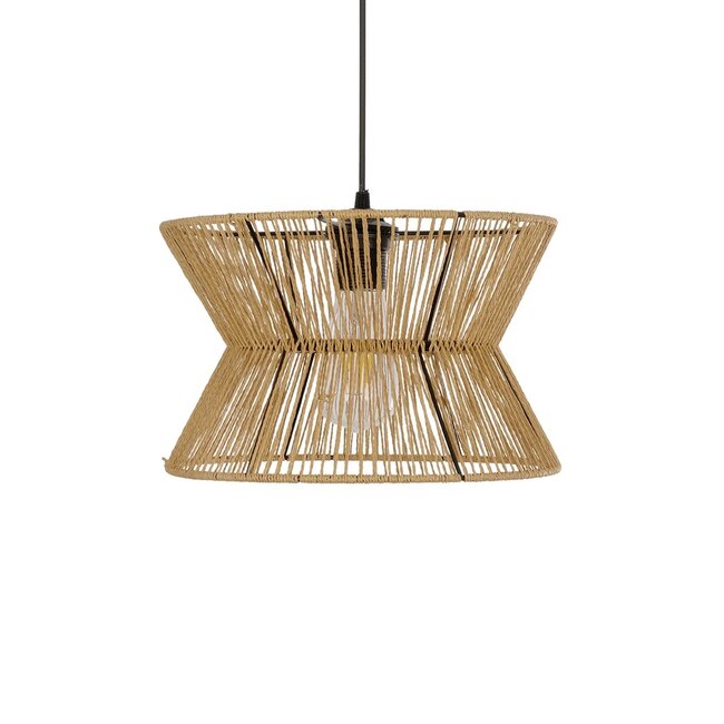 UPCONE 205-0055 Boho Κρεμαστό Φωτιστικό Οροφής με Ντουί 1 x E27 AC 220-240V IP20 - Μπεζ - M30 x Π30 x Υ21cm - 4