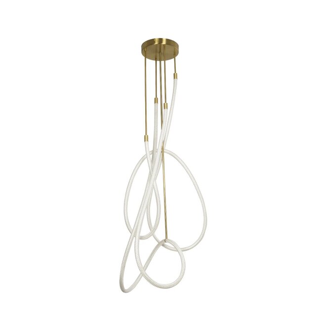 kelvo® GLOW KLV-101-0154 Φωτιστικό Οροφής LED 85W 8500lm 360° AC 220-240V IP20 Ρυθμιζόμενο Λευκό CCT με Χειριστήριο από 2700K έως 6000K Dimmable - Lumileds SMD Chip - Χρυσό Πλατίνα - Μ100 x Π100 x Υ140cm - 3 Χρόνια Εγγύηση - 3