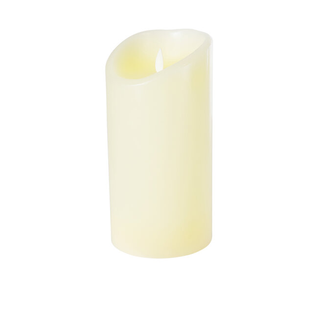 FIREFLAME 79543 Διακοσμητικό Realistic Κερί Παραφίνης με LED Εφέ Κινούμενης Φλόγας - Μπαταρίας & Ασύρματο Χειριστήριο IR Θερμό Λευκό 3000K Dimmable - Φ10 x Υ20cm - 8