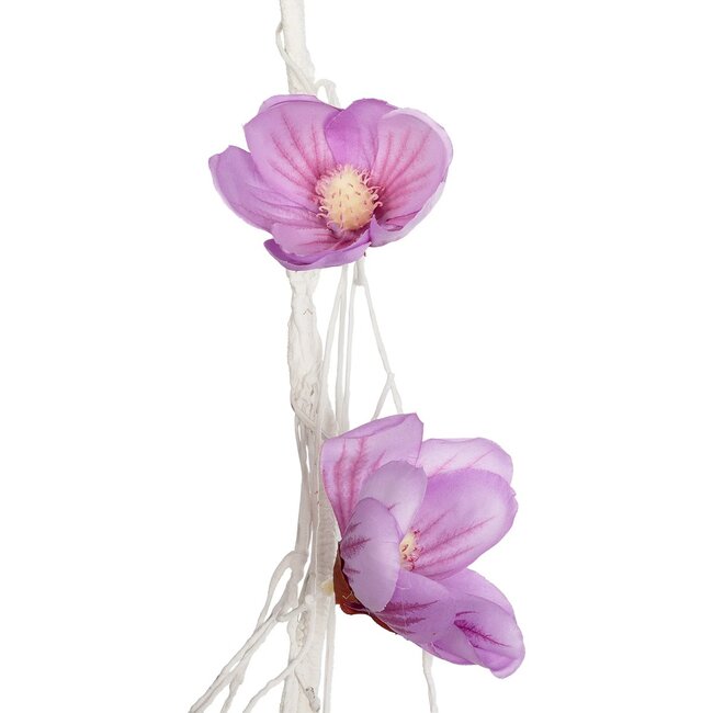 Artificial Garden MAGNOLIA FLOWER VINE 21471 Τεχνητό Διακοσμητικό Φυτό Λευκή & Ροζ Μανόλια Μ20 x Π20 x Υ300cm - 4