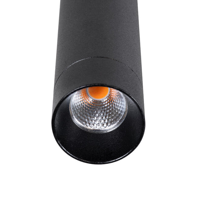CANAL 60376 Κρεμαστό Φωτιστικό Σποτ Οροφής LED Downlight 7W 700lm 36° AC 220-240V IP20 Φ4 x Υ60cm Θερμό Λευκό 2700K - Μαύρο - Bridgelux COB - 5