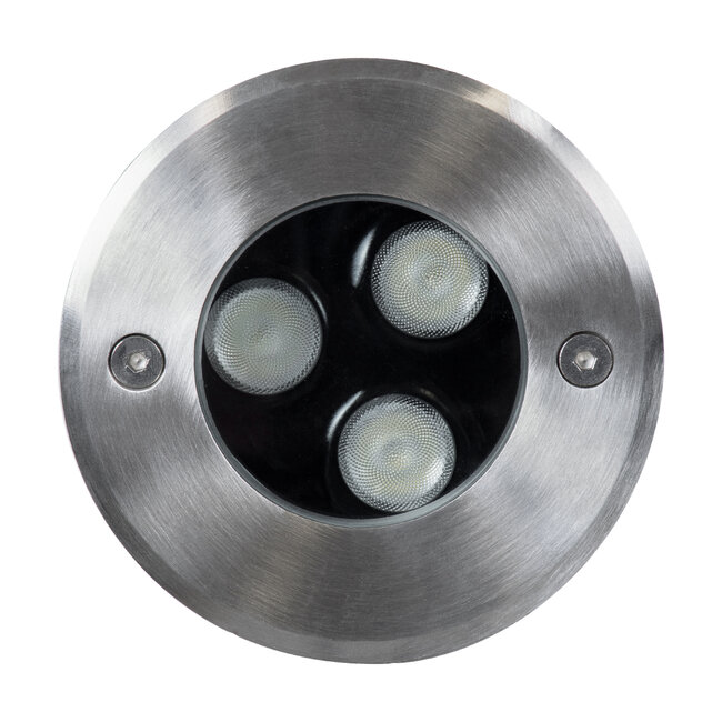 UNDERGROUND-FANI S-90981 Χωνευτό Φωτιστικό Σποτ Δαπέδου LED 12W 1020lm 60° DC 24V Αδιάβροχο IP68 Φ10 x Υ7.5cm RGBW DMX512 - Ανοξείδωτο Ατσάλι - 4