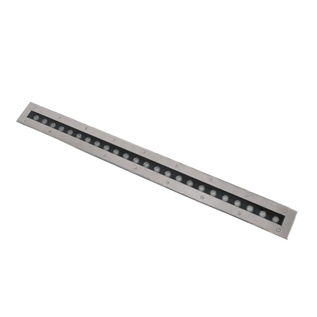 UNDERGROUND-REMVI 90195 Χωνευτή Μπάρα Φωτισμού Wall Washer LED 24W 2040lm 10° DC 24V Αδιάβροχο IP68 RGBW Dimmable DMX512 - Ανοξείδωτο Ατσάλι 304 - Μ100 x Π9 x Υ7.2cm/ Q98.2 x 7.6cm - 3 Χρόνια Εγγύηση