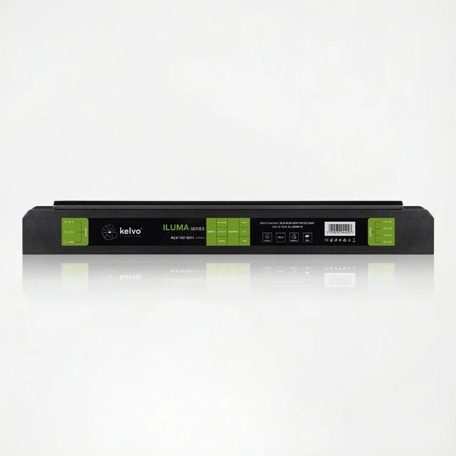 kelvo® ILUMA KLV-107-0011 Slim Τροφοδοτικό/Μετασχηματιστής Class I PELV 400W 33A AC 220-240V σε DC 12V IP20 - Γκρι Ανθρακί Ματ - Μ22.3 x Π5.9 x Υ2.8cm - 5 Χρόνια Εγγύηση - 5