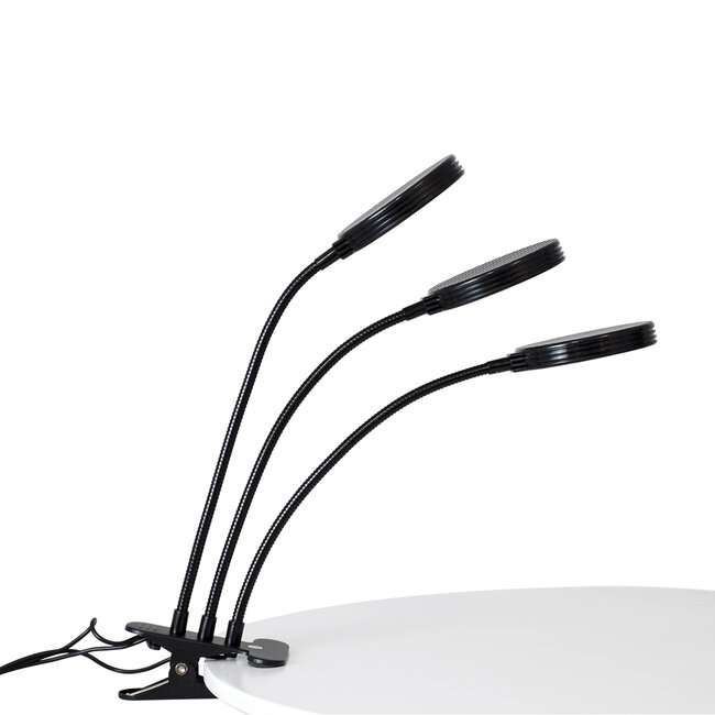 79652 Grow Light Full Spectrum LED Φωτιστικό Ανάπτυξης Φυτών Γλάστρας με 3 Κινούμενες Κεφαλές & Βάση Clip SMD 2835 15W 160° DC 5V IP20 με Dimmer & Timer Εσωτερικού Χώρου για Κάλυψη Επιφάνειας 1m x 1m Πλήρους Φάσματος Φωτισμού - 5