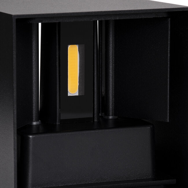 AXIS-S 60562 Φωτιστικό Τοίχου - Απλίκα Αρχιτεκτονικού Φωτισμού Εξωτερικού Χώρου Up & Down LED 10W 1150lm 10 έως 60° AC 220-240V Αδιάβροχο IP65 Μ10 x Π10 x Υ10cm - Θερμό Λευκό 2700K - Μαύρο - 9