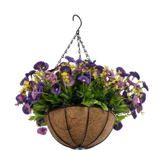 Artificial Garden GERBERA HANGING PLANT 20637 Τεχνητό Κρεμαστό Διακοσμητικό Φυτό Ζέρμπερας Μ40 x Π40 x Y46cm